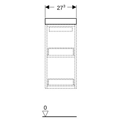 Geberit Renova Comfort Abdeckplatte 27,3 x 5 x 30,2 cm, grafit, Farbe graphit Bild 2