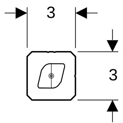 Geberit Verbindungsstück, 30 x 30 mm Bild 3