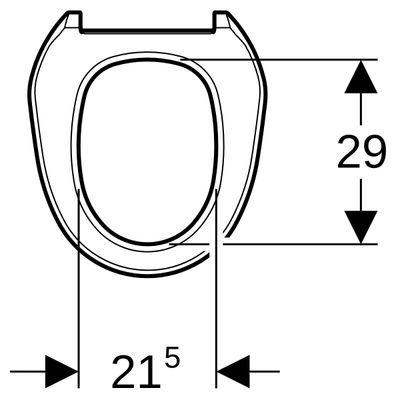 Geberit WC-Sitzring zu Balena 8000 / 8000plus, Farbe weiß Bild 2