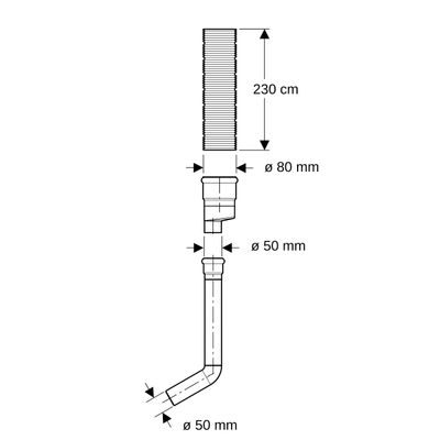 Geberit Anschluss-Set Geruchsabsaugung Abluft, für Sigma Unterputz-Spülkasten Bild 2