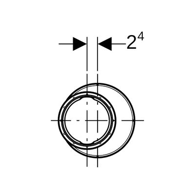 Geberit Reduktion exzentrisch DN 90 x 40, 146 mm, Farbe schwarz Bild 4