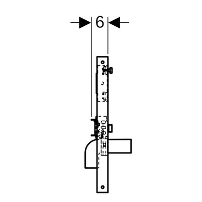 Geberit Traverse, für Standarmatur, Waschtisch Bild 4