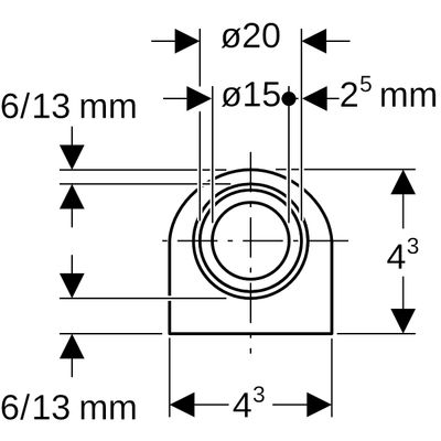 Geberit Metallverbundrohr 13 mm exzentr.vorgedaemmt, im Ring je 50m, 20 x 2,5 mm Bild 2