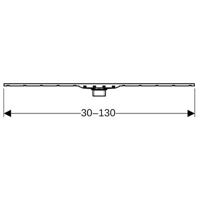 Geberit Duschrinne CleanLine80, 30-130 cm Edelstahl poliert / gebürstet, 10 x 1300 x 1300 mm, Farbe silber Bild 4