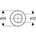 Geberit Heberglockendichtung 816.179.00, 58 x 32 mm Bild 2