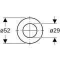 Geberit Flachdichtung Typ 212 für Spülventil, für Unterputz-Spülkasten, d52,5 Bild 2
