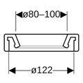 Geberit Gummidichtung für Wand-WC, Durchmesser 80 - 100 mm Bild 2