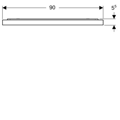 Geberit Xeno2 Lichtspiegel, mit direkter und indirekter Beleuchtung, 90 x 71 x 5,5 cm, 710 x 900 mm Bild 5