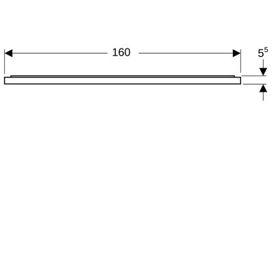 Geberit Xeno2 Lichtspiegel, mit direkter und indirekter Beleuchtung, 160 x 71 x 5,5 cm, 710 x 1600 mm Bild 4