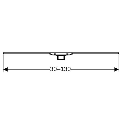 Geberit Duschrinne CleanLine20, 30-130 cm, Metall poliert / gebürstet, 8 x 1300 x 1300 mm, Farbe Edelstahl-Optik (silber) Bild 3