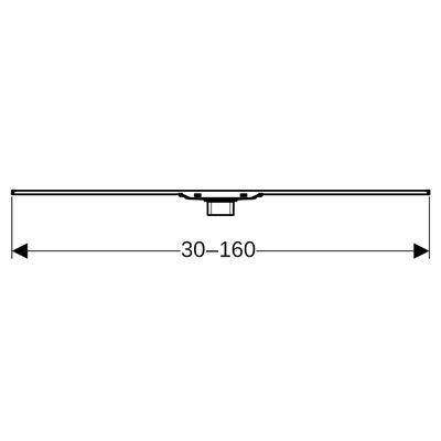 Geberit Duschrinne CleanLine20, 30-160 cm, Metall poliert / gebürstet, 8 x 1600 x 1600 mm, Farbe Edelstahl-Optik (silber) Bild 3