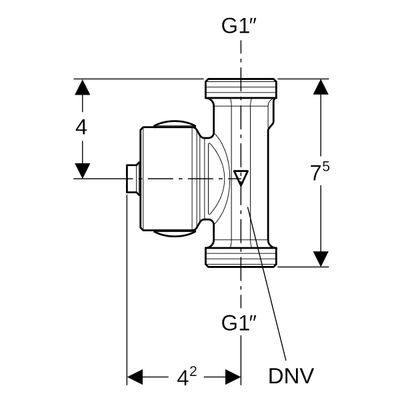 Geberit Temperatur- und Volumenstromsensor, für Gebaeudeleittechnik Rg G1 Bild 2