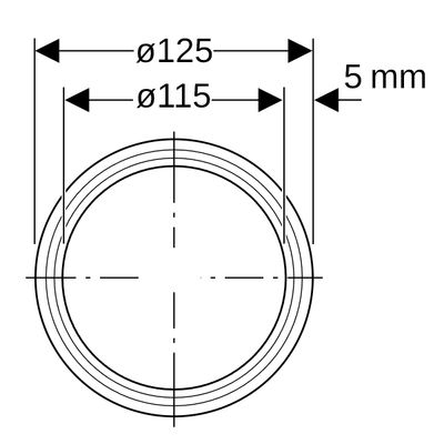 Geberit Rohr, mit 1 Muffe, 250 mm, Farbe schwarz Bild 4