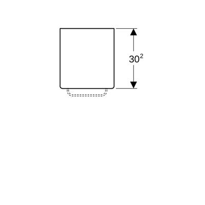 Geberit Renova Comfort Abdeckplatte 27,3 x 5 x 30,2 cm, grafit, Farbe graphit Bild 3