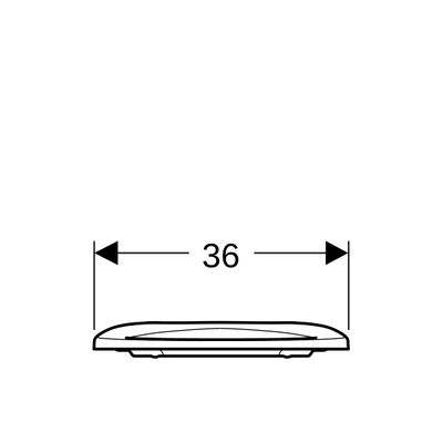 Geberit iCon WC-Sitzring, barrierefrei Befestigung von oben, weiss, Farbe weiß Bild 2