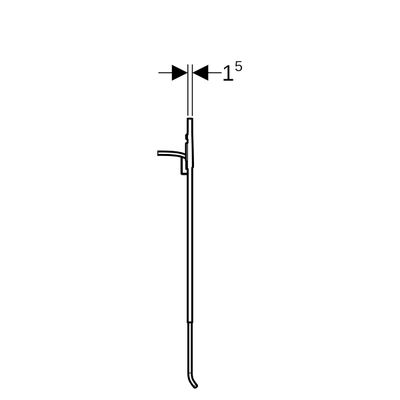 Geberit Designplatte, für AquaClean, für WC-Aufsatz, Farbe weiß Bild 4