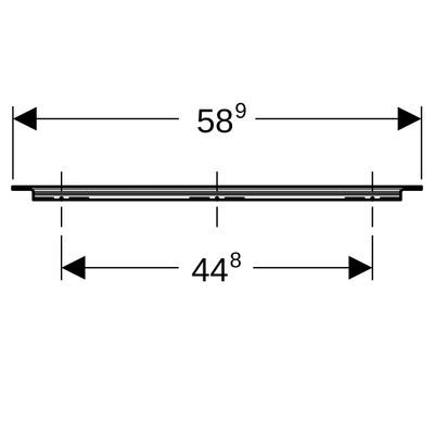 Geberit Griff, B:60 cm, Farbe weiß Bild 4