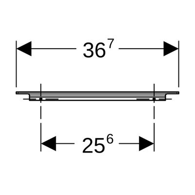 Geberit Griff, B:38 cm lava, Farbe braun Bild 4