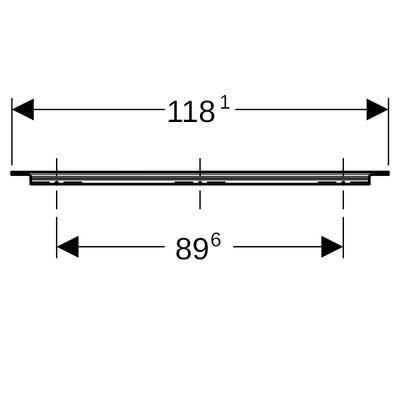 Geberit Griff, B:120 cm, Farbe schwarz Bild 4
