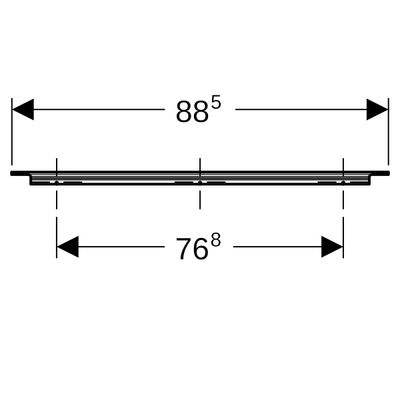 Geberit Griff, B:90 cm, Farbe schwarz Bild 4