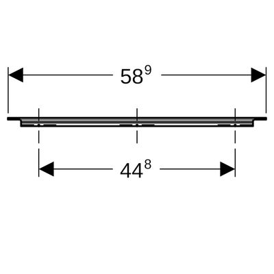 Geberit Griff, B:60 cm, Farbe schwarz Bild 4
