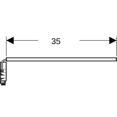 Geberit Lichtleiste, für Schublade, Länge: 35 cm Bild 2