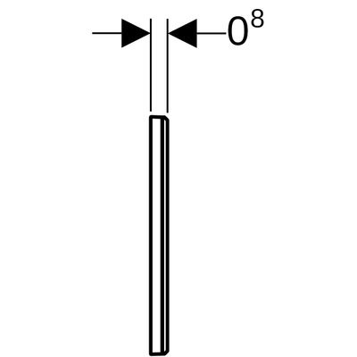 Geberit Omega Abdeckplatte kundenspezifisch, Farbe grau Bild 4