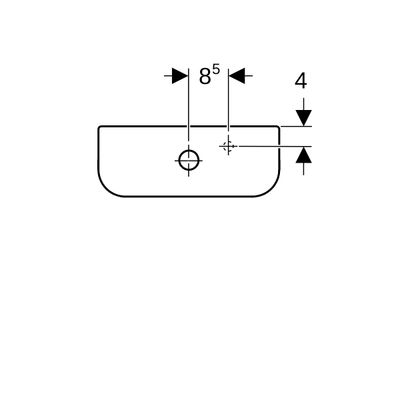 Geberit iCon AP-SPK aufges, 2-Mengen-Spülung Wasseranschluss seitl, Keraweiss Tect, 425 x 375 x 145 mm, Farbe weiß Bild 7