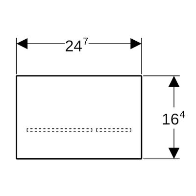 Geberit WC-Steuerung elektronisch, Netz 2-Mengen-Spülung, bl / BT, Glas, Farbe schwarz Bild 3