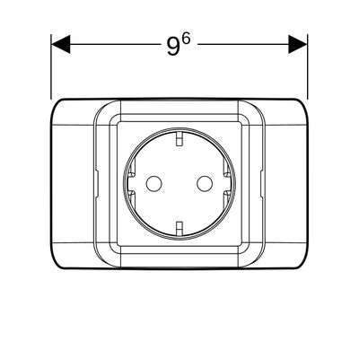 Geberit Steckd.-Element für ONE SPS Bild 2