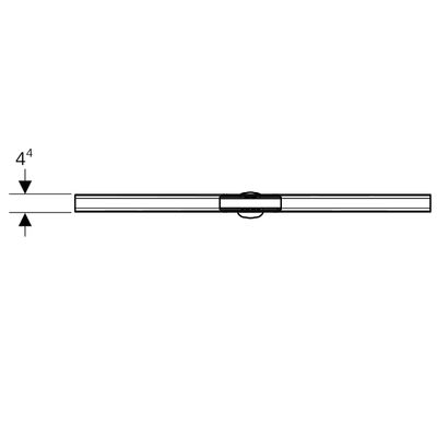 Geberit Duschrinne CleanLine80, 30-130 cm Edelstahl poliert / gebürstet, 10 x 1300 x 1300 mm, Farbe silber Bild 5
