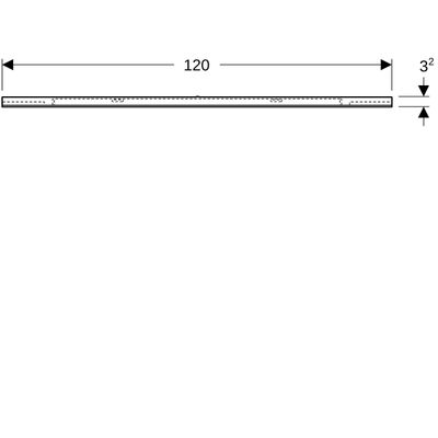 Geberit Option Lichtspiegel Beleuchtung beidseitig, 120 x 65 x 3,5 cm, 650 x 1200 mm Bild 4