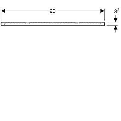 Geberit Option Lichtspiegel Beleuchtung oben, 90 x 65 x 3,5 cm, 650 x 900 mm Bild 4