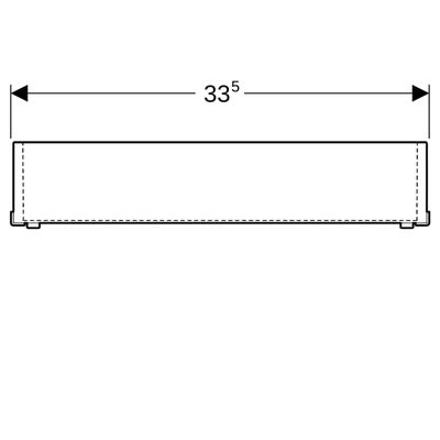 Geberit Acanto Schubladeneinsatz, Farbe braun Bild 3