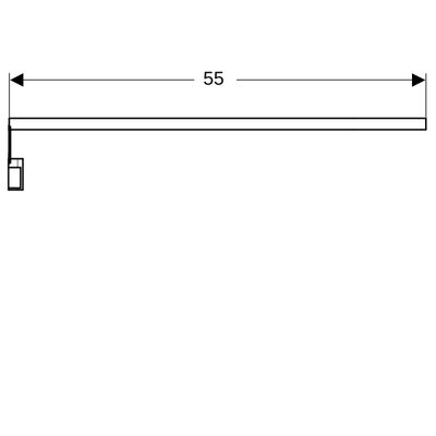 Geberit Doppellichtleiste, für Innenschublade Länge: 55 cm Bild 3
