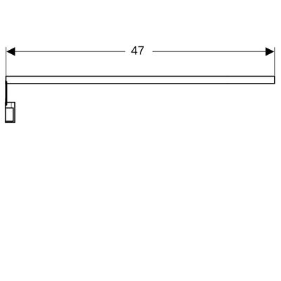 Geberit Doppellichtleiste, für Innenschublade Länge: 47 cm Bild 3