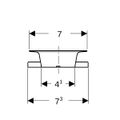 Geberit Ablaufventil, mit Dichtungsring d70 / di7 Bild 2