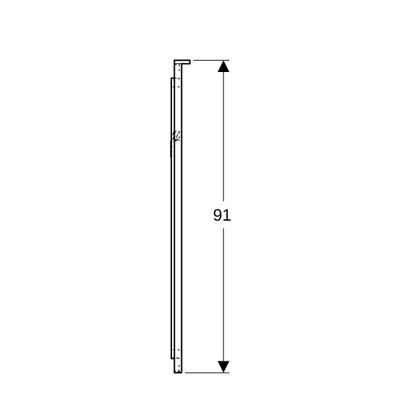 Geberit Xeno2 Lichtspiegel 40 x 91 x 5,5 cm, 910 x 400 mm Bild 5