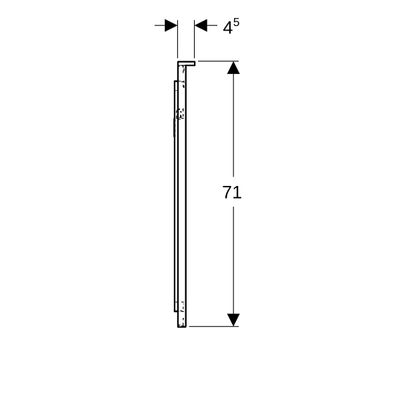 Geberit Xeno2 Lichtspiegel, mit direkter und indirekter Beleuchtung, 90 x 71 x 5,5 cm, 710 x 900 mm Bild 6