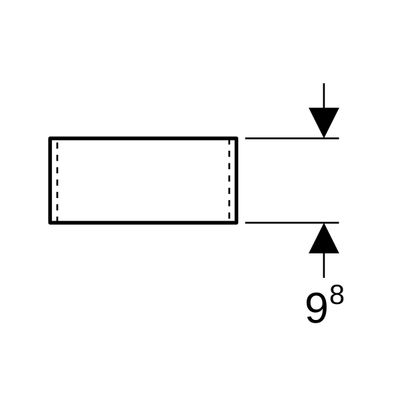 Geberit Xeno2 Schubladeneinsatz H-Teilung 37,3 x 6,2 x 20,8 cm, Farbe grau Bild 5