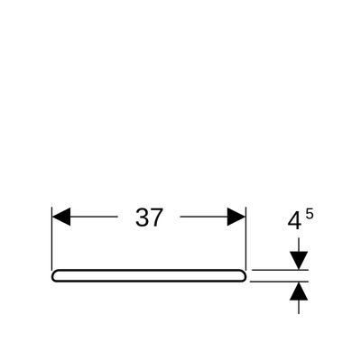 Geberit Nr.1 WC-Sitz, WrapOver, rund, Edelstahl-Scharnier, Befestigung von unten, 20 x 460 x 355 mm, Farbe weiß Bild 3