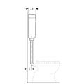 Geberit Spülkasten 127005, 6-9L, weiss, Aufputz, zum Auswechseln von Druckspülern, 410 x 440 x 130 mm, Farbe weiß Bild 7