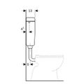 Geberit Spülkasten 127000, 6-9L, weiss, Aufputz, tiefhaengend, mit Spülstop-Taste, 410 x 440 x 130 mm, Farbe weiß Bild 7