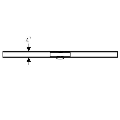 Geberit Duschrinne CleanLine60, 30-130 cm, für dünne Bodenbelaege, 4 x 1300 x 1300 mm Bild 4