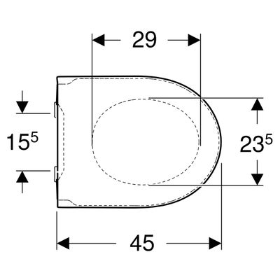 Geberit iCon WC-Sitz, Befestigung von oben mit Absenka, Quick Release, Farbe weiß Bild 4