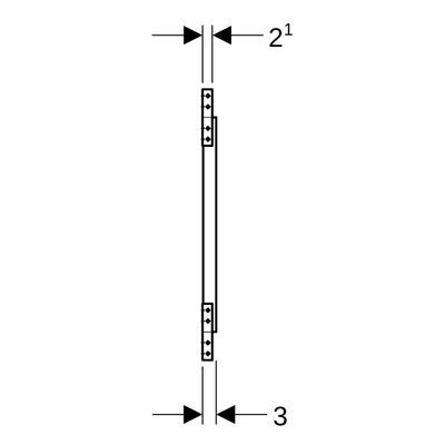 Geberit System-Montageplatte für Griff- und Haltesysteme BF Bild 3