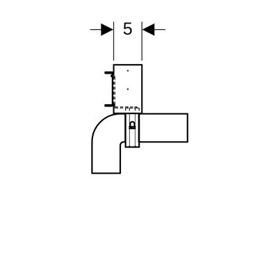 Geberit Traverse, für Standarmatur, Küchenspüle Bild 4