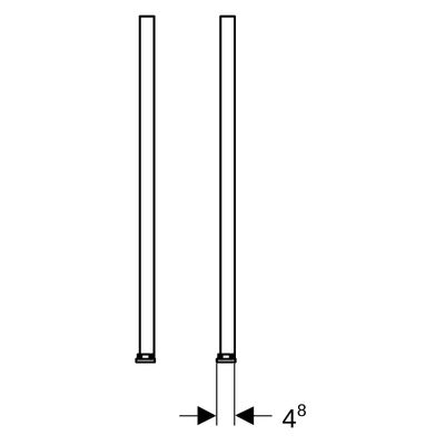 Geberit System-Fussstützen 20-40 cm verlaengert und verstaerkt Bild 3