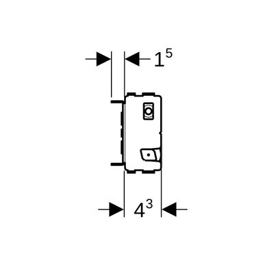 Geberit Armaturenplatte 153 mm Bild 4