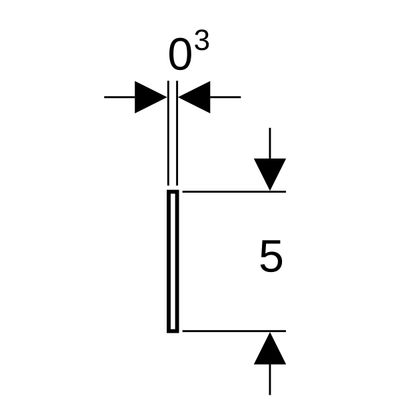 Geberit Trennstreifen für geflieste oder geputzte Oberflaechen (Rolle 30m) Bild 3